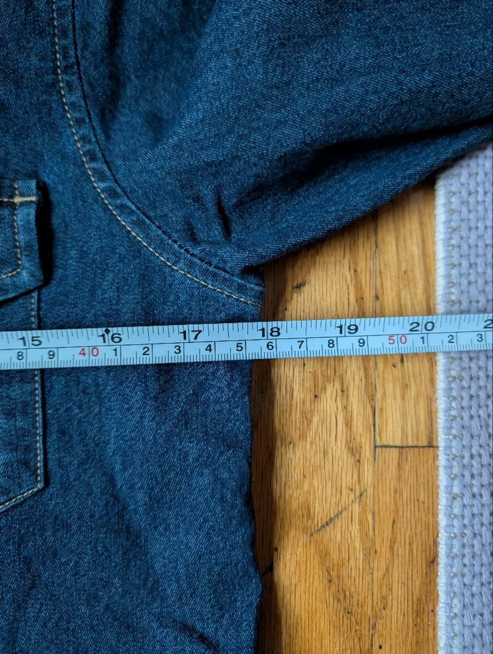 Levi's Dark Blue Denim Button-Up Western Shirt - Picture 6 of 8